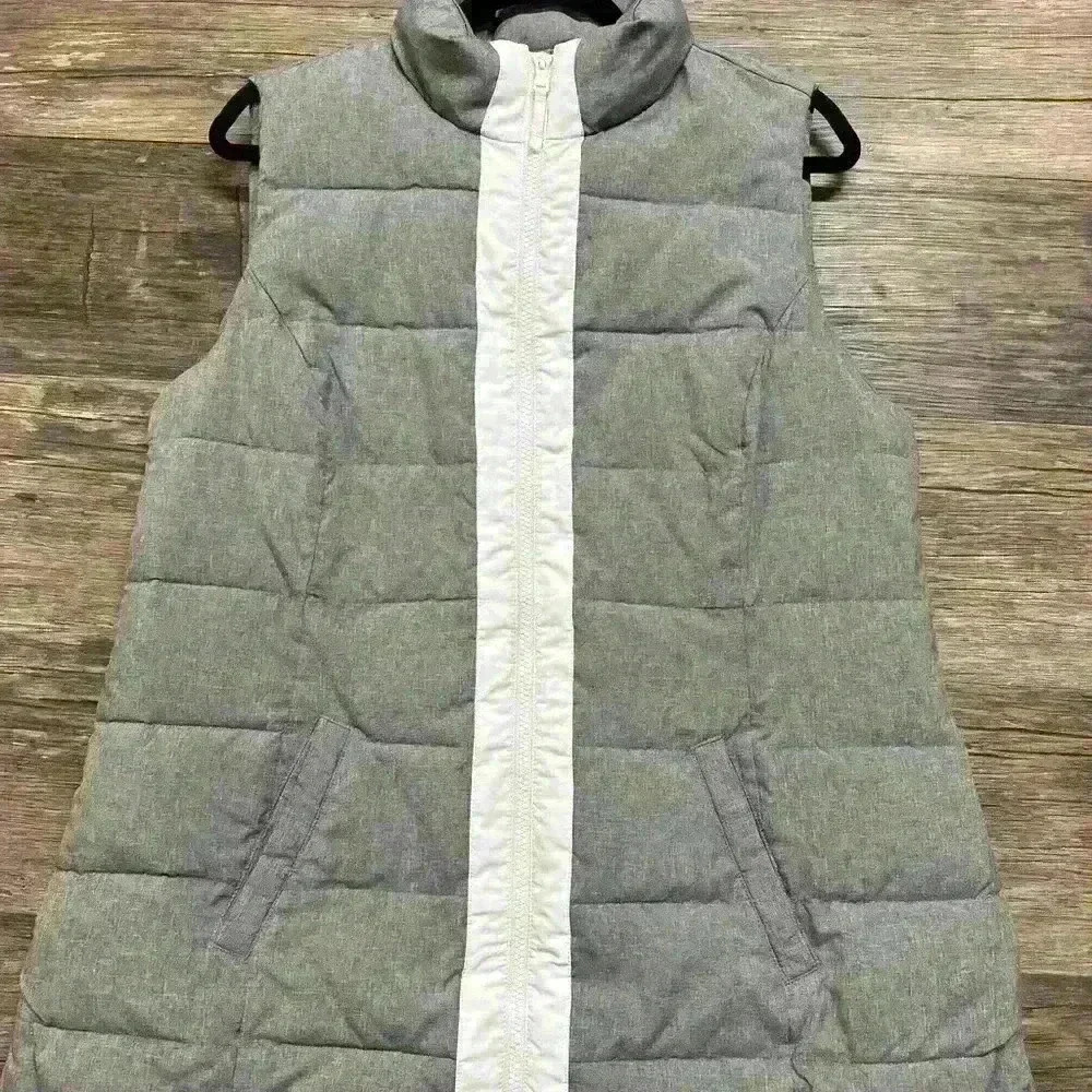 Talbots Gray Women's Insulated Vest Size Medium